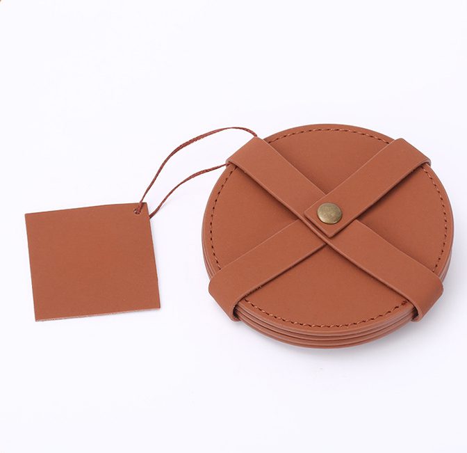 Elegant 4-piece coaster set for stylish home protection