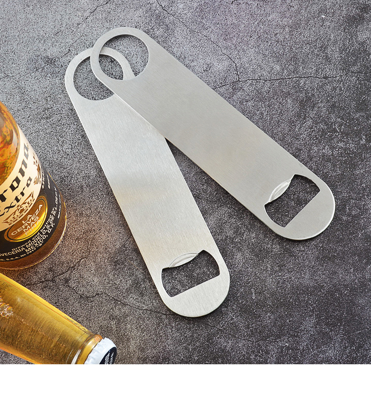 Durable stainless steel bottle opener for effortless beverage access