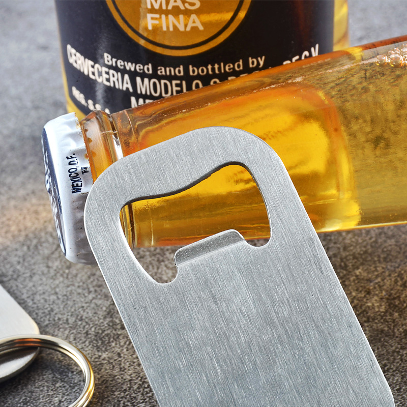 Durable stainless steel bottle opener for effortless beverage access