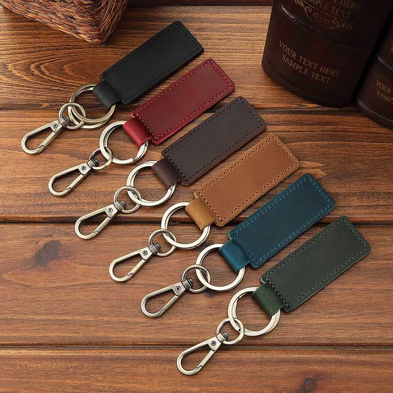 Genuine Leather Keychain - Stylish & Durable