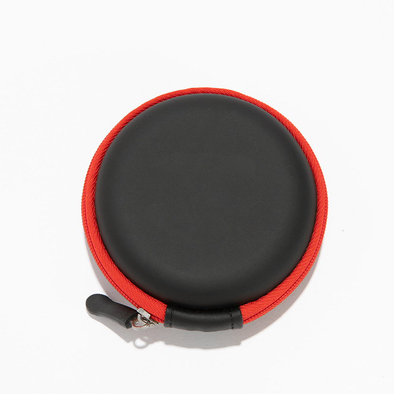 round shape eva zipper bag for earphone