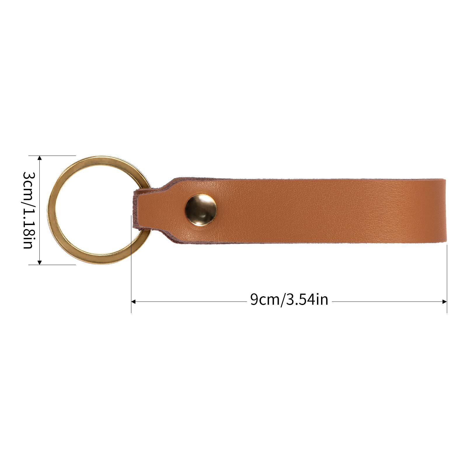 The KR1024GL leather keychain, a stylish and timeless accessory for any occasion